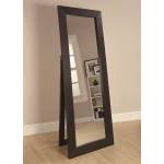 Accent Mirrors Black Finish Floor Mirror