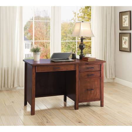 Desks Writing Desk with File Drawer and Outlet