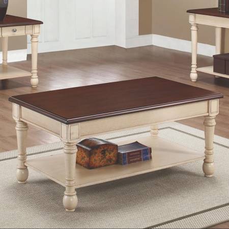 70441 Two-Toned Transitional Coffee Table