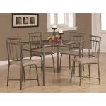 Dinettes 5 Piece Dining Set w/ Leg Table and 4 Side Chairs