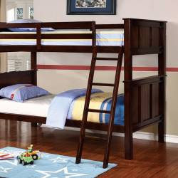 GRACIE Twin/Full Bunk Bed - Dark Walnut