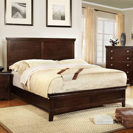 SPRUCE Cal.King Bed - Brown Cherry