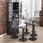 GALVAN WINE CABINET W/ FOLDABLE TABLE   