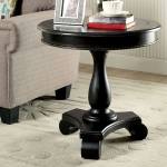 KALEA ROUND ACCENT TABLE, BLACK