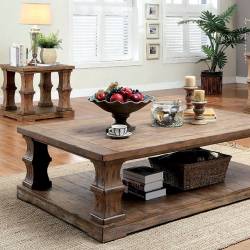 GRANARD COFFEE TABLE W/ WOODEN TOP  