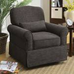 LESLY SWIVEL GLIDER/ROCKER CHAIR Dark Gray Finish