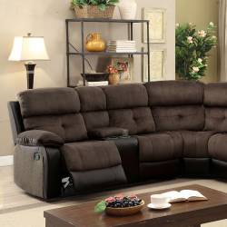 HADLEY II SECTIONAL W/ 2 CONSOLES 