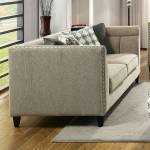 KRISTI LOVE SEAT BROWN FINISH