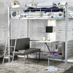 LAMBERT TWIN/TWIN BUNK BED, SILVER    