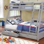 CALIFORNIA III TWIN/FULL BUNK BED, GRAY