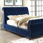 NOELLA CAL.KING BED NAVY FINISH