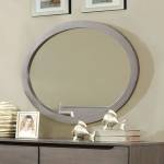 LENNART GRAY OVAL MIRROR 