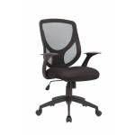 OC-05 BLACK ADJUSTABLE SWIVEL OFFICE CHAIR