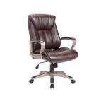 OC-02 BROWN ADJUSTABLE SWIVEL OFFICE CHAIR