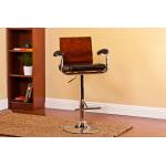ACBS17 ADJUSTABLE HEIGHT SWIVEL BAR STOOL WITH CUSHION