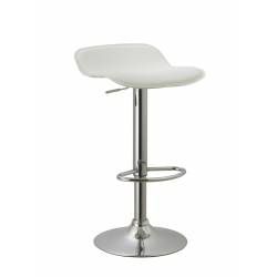 ACBS11 WHITE ADJUSTABLE SWIVEL BARSTOOL SET OF 2