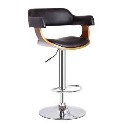 ACBS06 BLACK WALNUT ADJUSTABLE SWIVEL BARSTOOL