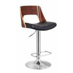 ACBS05 BLACK WALNUT ADJUSTABLE SWIVEL BARSTOOL