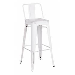 ACBS02 30 INCH WHITE STEEL STOOL SET OF 2