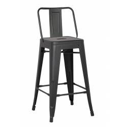 ACBS02 30 INCH BLACK STEEL STOOL SET OF 2