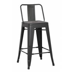 ACBS02 24 INCH BLACK STEEL STOOL SET OF 2