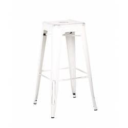ACBS01 30 INCH WHITE STEEL STOOL SET OF 2
