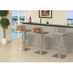 ELIO ADJUSTABLE HEIGHT SWIVEL BAR STOOL WITH CUSHION