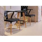 MAKENNA BLACK ACCENT CHAIRS SET OF 2