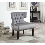 KATHERINE POLYESTER ANTHRACITE ARMLESS SLIPPER CHAIR
