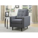 DONALD POLYESTER SLATE BLUE ACCENT CHAIR