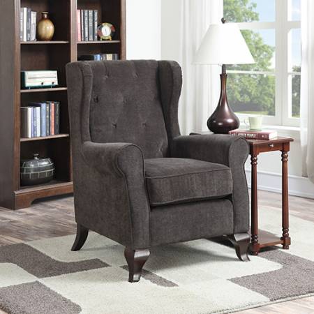 CAROLYN SONOMA ACCENT CHAIR IN STORM FINISH