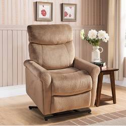 KYLER LEATHER GEL QUIMPER CAMEL CHAIR