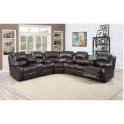 SAMARA DARK BOWN RECLINING SOFA SET