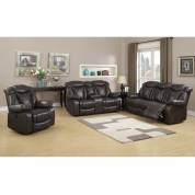 OTTO BROWN 2 PCS GLIDER RECLINING SOFA LOVESEAT SET