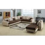 J2020 3 PIECES TWO TONE LIVING ROOM SET SECTIONAL SOFA SET