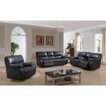 EVAN LEATHER GEL ROMAN GREY RECLINING SOFA
