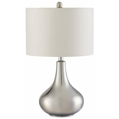 Table Lamps Teardrop Shape Table Lamp in Chrome Finish