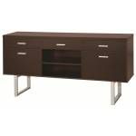 Glavan Contemporary Credenza with Metal Sled Legs