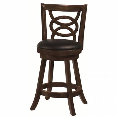 Dining Chairs and Bar Stools 24" Swivel Bar Stool with Upholstered Seat