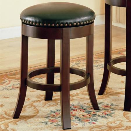 Dining Chairs and Bar Stools 24" Swivel Bar Stool with Upholstered Seat