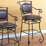 Dining Chairs and Bar Stools 29" Metal Bar Stool with Upholstered Seat