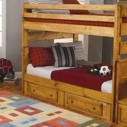 Wrangle Hill Full Over Full Bunk Bed with Pull out Trundle