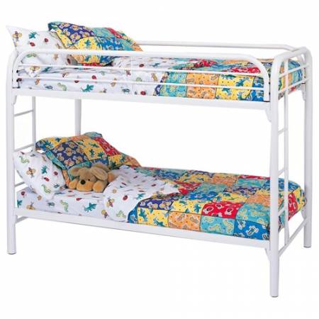Fordham Twin Over Twin Bunk Bed with Built-In Ladders