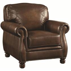 Montbrook Traditional Chair with Rolled Arms and Nail head Trim