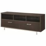 Wall Units Low TV Console w/ Metal Base