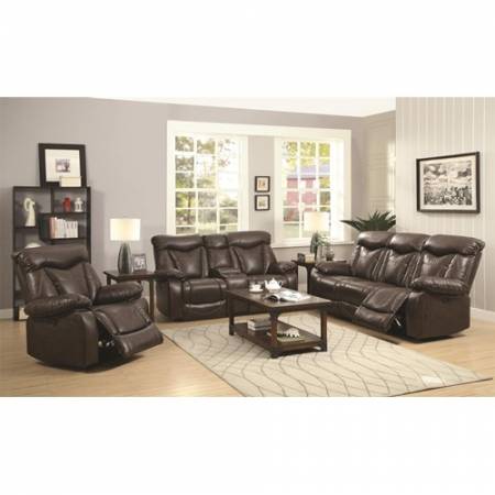 Zimmerman Reclining Sofa + LOVE SEAT with Pillow Arms 2PC