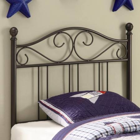 Youth Headboards Transitional Twin Metal Headboard