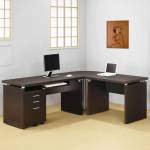 Skylar Contemporary L Shaped Computer Desk