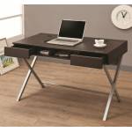 Desks Connect-It Desk (Cappuccino) with Built-in Outlet/Storage Compartment