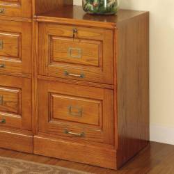 Palmetto Oak File Cabinet with 2 Drawers
